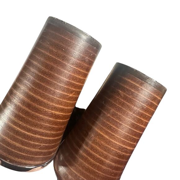 Louise et Cie Lo-Katlin Black Leather Heeled Sandals 8.5M Open Toe Bow Cutout - Picture 11 of 12